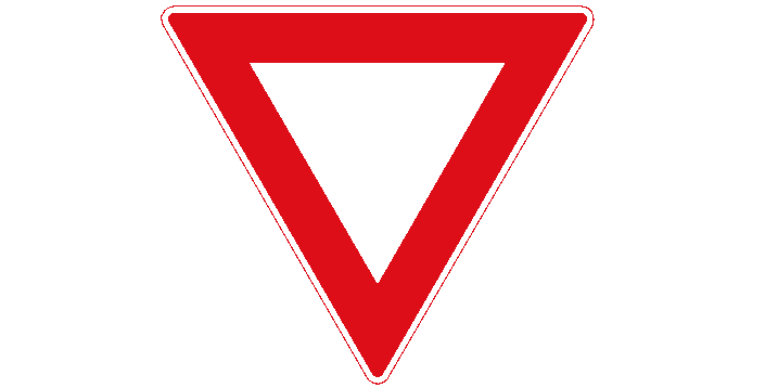 Yield sign