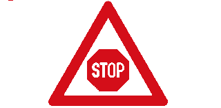 Traffic Control “Stop” Ahead