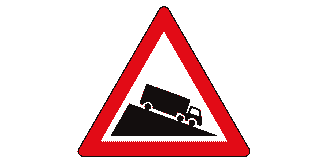 Steep descent