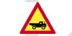 Construction vehicles crossing
