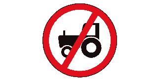 No Agricultural Vehicles