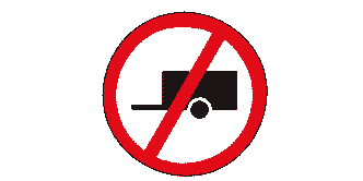 Towed Vehicles Prohibited