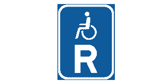 Vehicle with disabled person reservation