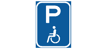 Vehicle conveying disabled persons parking reservation