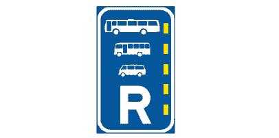 Bus, midibus and minibus lane reservation