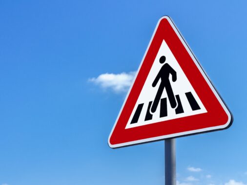 Traffic sign pedestrian crossing | Characteristics of K53 Warning Signs | Pass Your Learners Licence in South Africa